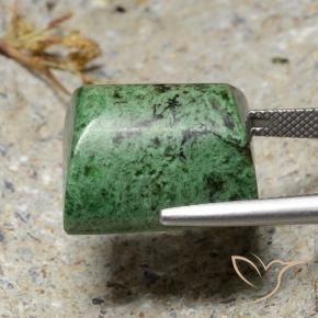 Maw-Sit-Sit Verde medio naturale da 32.98 ct, Taglio a baguette, Opaco