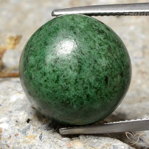 23.78ct Naturale Verde medio Maw-sit-sit, Rotondo, Opaco