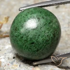 Maw-Sit-Sit Verde medio naturale da 23.78 ct, Rotondo, Opaco