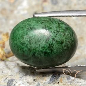 Maw-Sit-Sit Verde medio naturale da 18.43 ct, Ovale, Opaco