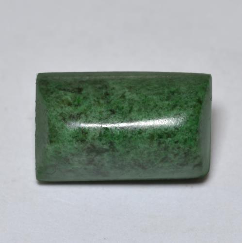 Maw-sit-sit naturale verde da 11,12 ct, baguette, opaco