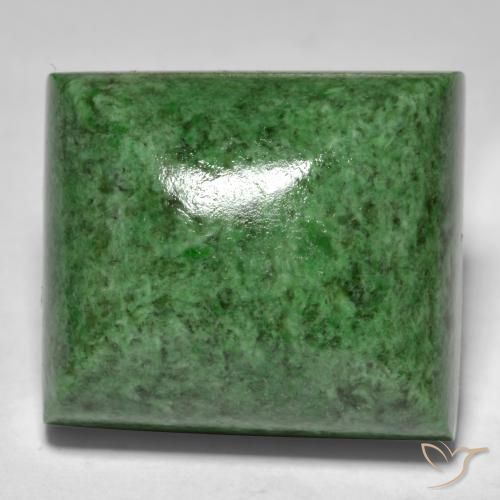 34.26ct Naturale Verde scuro Maw-sit-sit, Taglio a baguette, Opaco