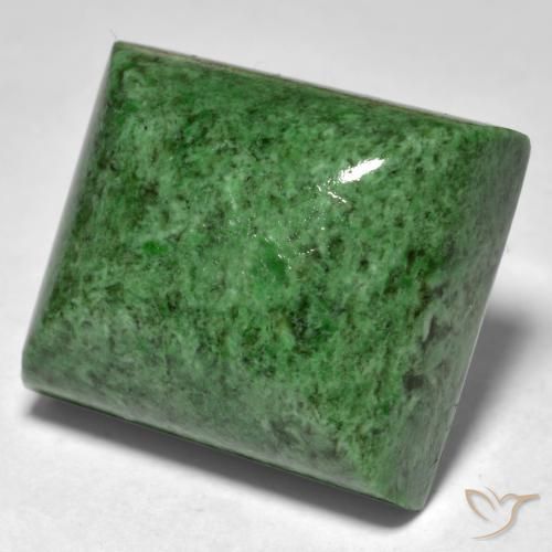 Maw-Sit-Sit Verde scuro naturale da 34.26 ct, Taglio a baguette, Opaco