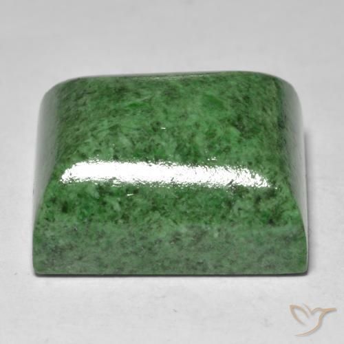 Maw-Sit-Sit Verde scuro naturale da 34.26 ct, Taglio a baguette, Opaco