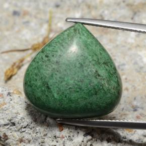 Maw-sit-sit verde naturale da 28,13 ct, taglio a pera, opaco