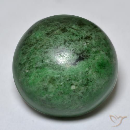 27.40ct Naturale Verde scuro Maw-sit-sit, Rotondo, Opaco