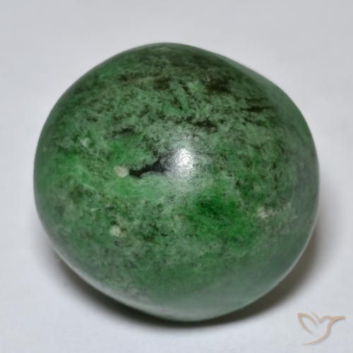 Maw-Sit-Sit Verde scuro naturale da 27.40 ct, Rotondo, Opaco