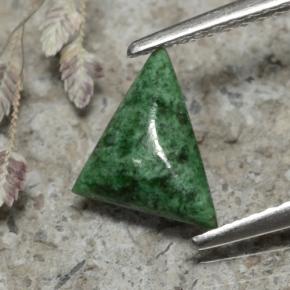 Maw-sit-sit naturale verde da 0,87 ct, trillion, opaco