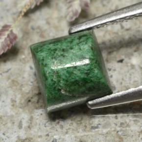 Maw-sit-sit Verde scuro naturale da 1,70 ct, Quadrato, Opaco