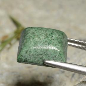 Maw-sit-sit naturale verde da 6,26 ct, quadrato, opaco