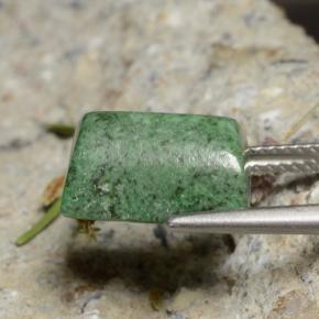 Maw-sit-sit naturale verde da 6,79 ct, baguette, opaco