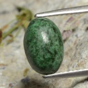 Maw-sit-sit Verde naturale da 2.54 ct, Taglio ovale, Opaco