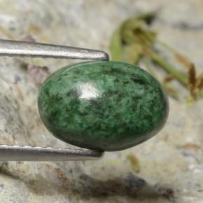 Maw-sit-sit Verde naturale da 2.54 ct, Taglio ovale, Opaco