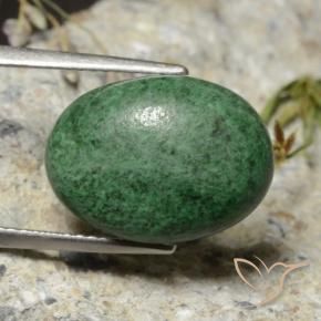 Maw-Sit-Sit Verde medio naturale da 9.97 ct, Ovale, Opaco