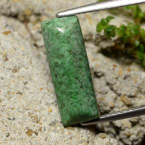 Maw-sit-sit naturale verde da 3,09 ct, baguette, opaco