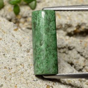 Maw-sit-sit naturale verde da 3,17 ct, baguette, opaco