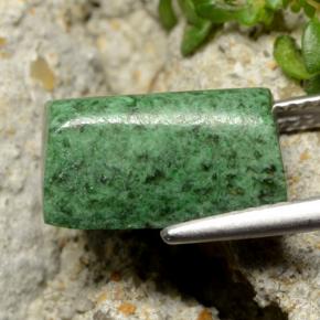 Maw-sit-sit naturale verde da 6,52 ct, baguette, opaco
