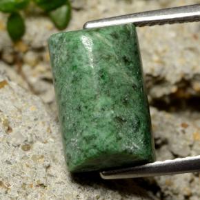 Maw-sit-sit naturale verde da 5,85 ct, baguette, opaco