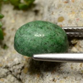 Maw-sit-sit naturale verde da 2,89 ct, taglio ovale, opaco