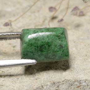 Maw-sit-sit Verde naturale da 3.52 ct, Taglio a baguette, Opaco