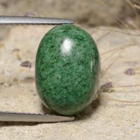 Maw-sit-sit Verde scuro naturale da 11.47 ct, Taglio ovale, Opaco