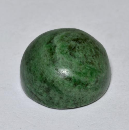 Maw-sit-sit Verde scuro naturale da 8.95 ct, Taglio rotondo, Opaco