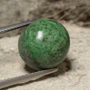 Maw-Sit-Sit Verde medio naturale da 13.27 ct, Rotondo, Opaco