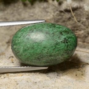 Maw-sit-sit naturale verde da 19,55 ct, taglio ovale, opaco
