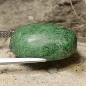 Maw-sit-sit naturale verde da 19,55 ct, taglio ovale, opaco