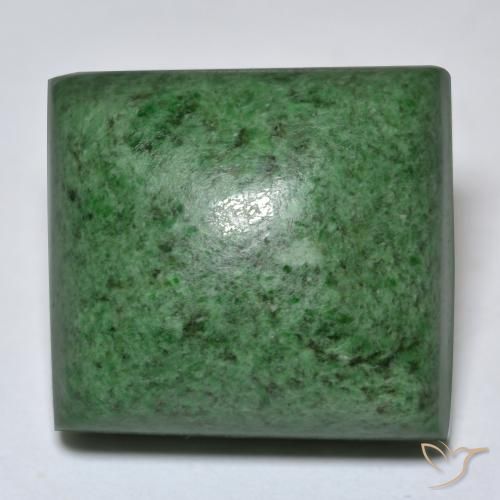 48.39ct Naturale Verde scuro Maw-sit-sit, Taglio a baguette, Opaco