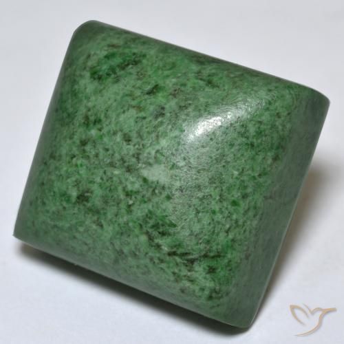 Maw-Sit-Sit Verde scuro naturale da 48.39 ct, Taglio a baguette, Opaco
