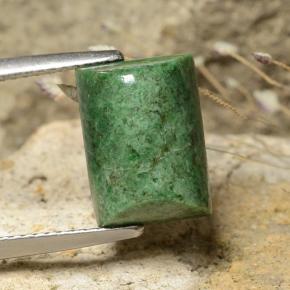 Maw-sit-sit Verde scuro naturale da 6.77 ct, Taglio a baguette, Opaco