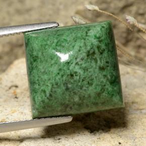 Maw-sit-sit naturale verde da 11,92 ct, quadrato, opaco