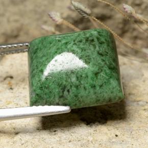 Maw-sit-sit naturale verde da 11,92 ct, quadrato, opaco