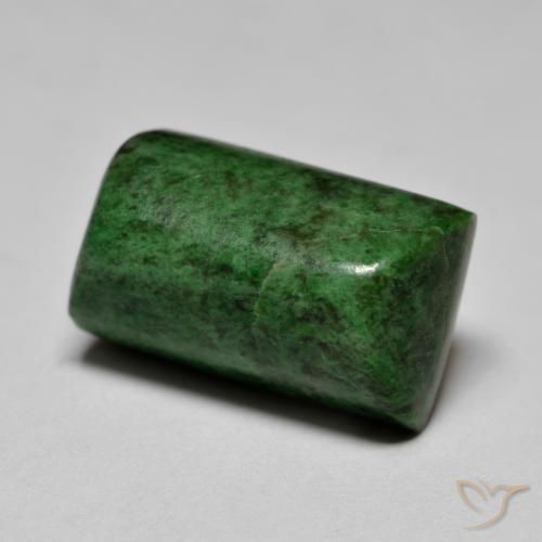 Maw-Sit-Sit Verde scuro naturale da 11.12 ct, Taglio a baguette, Opaco