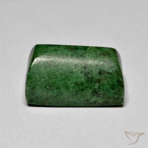 Maw-Sit-Sit Verde scuro naturale da 11.12 ct, Taglio a baguette, Opaco