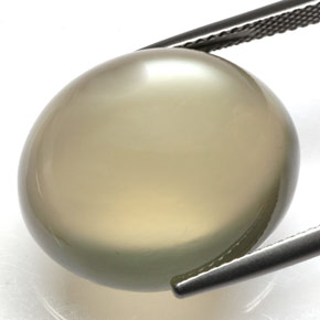 Pietra di luna color fumo naturale da 34.52 ct, Trasparente, Trasparente/Traslucido