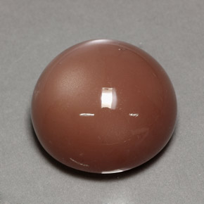 Pietra di luna naturale arancione da 24,39 ct, taglio rotondo, opaco