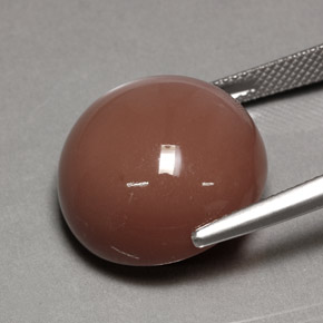 Pietra di luna naturale arancione da 24,39 ct, taglio rotondo, opaco