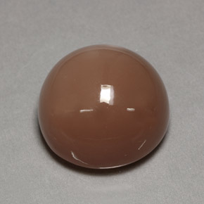 Pietra di luna naturale arancione da 26,55 ct, taglio rotondo, opaco