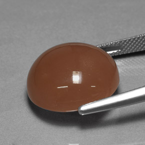 Pietra di luna naturale arancione da 22,69 ct, taglio rotondo, opaco