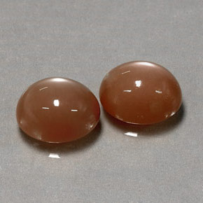 Pietra di luna naturale arancione da  ct, taglio ovale, traslucido