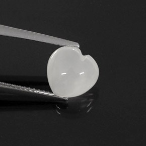 Pietra di luna naturale crema da 2,69 ct, trasparente, trasparente/traslucido
