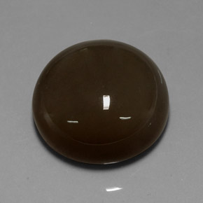 Pietra di luna naturale marrone da 32,10 ct, taglio rotondo, traslucido