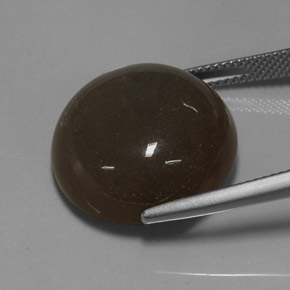 Pietra di luna naturale marrone da 23,55 ct, taglio rotondo, traslucido