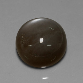 Pietra di luna naturale marrone da 29,60 ct, taglio rotondo, traslucido