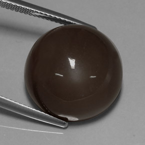 Pietra di luna naturale marrone da 21,32 ct, taglio rotondo, traslucido