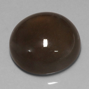 Pietra di luna naturale marrone da 18,40 ct, taglio rotondo, traslucido