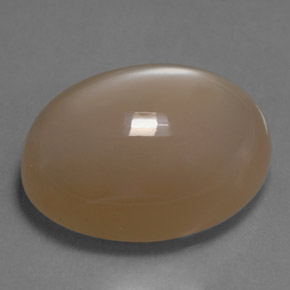 Pietra di luna naturale crema da 20,29 ct, taglio ovale, traslucido