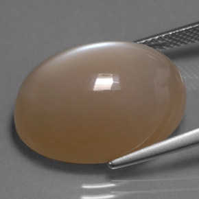 Pietra di luna naturale crema da 20,29 ct, taglio ovale, traslucido